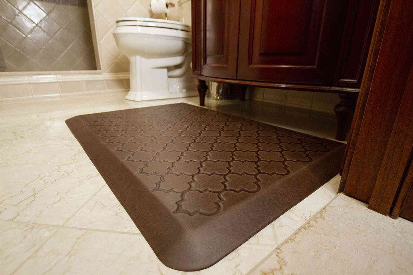 Antique Light WellnessMats Premium Anti-Fatigue Mat Trellis