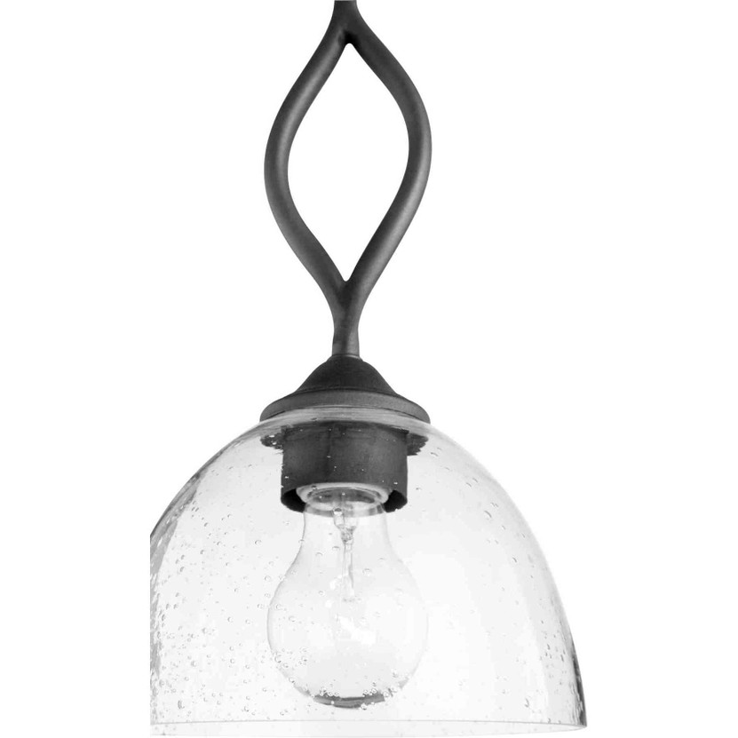 Transitional Brooks 1 Light Mini Pendant In Noir