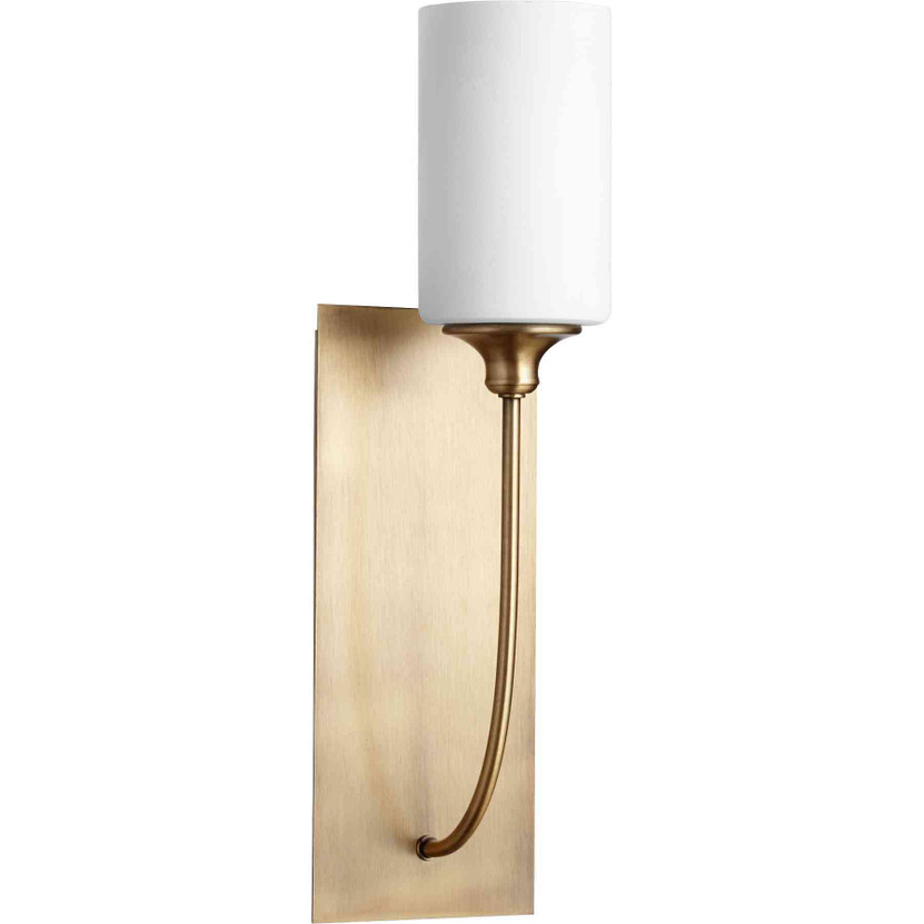 Transitional Celeste 1 Light Wall Mount Rctl In Aged Brass