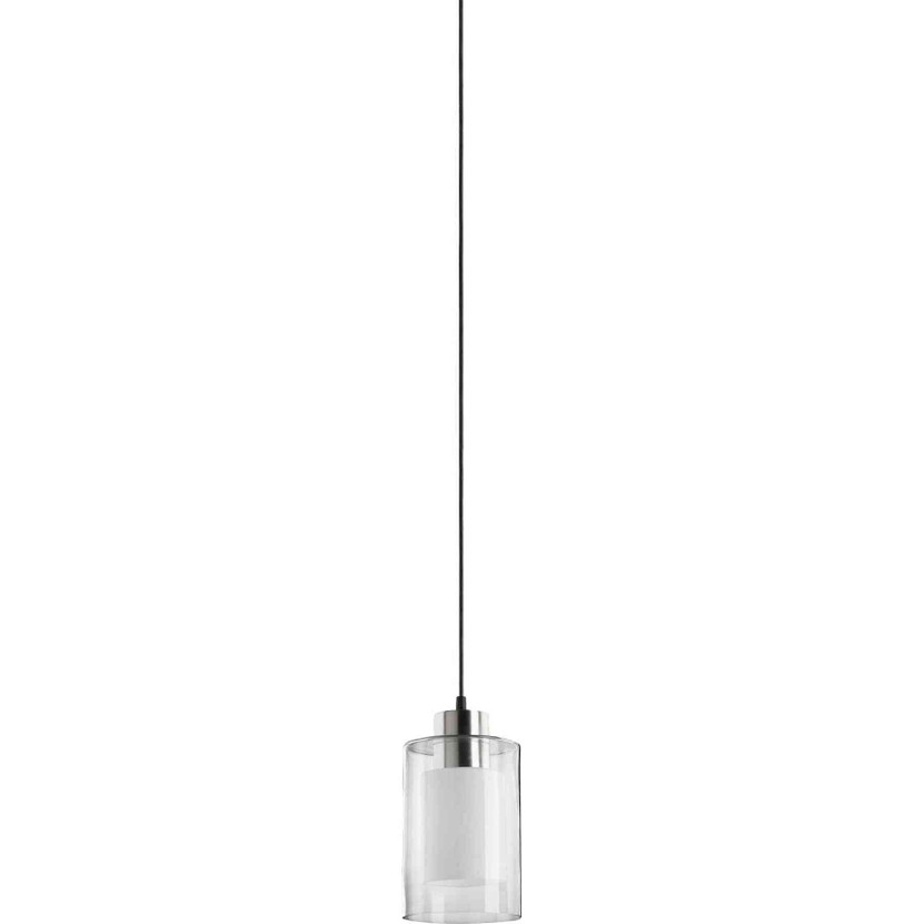 Transitional 26W Gu24 Clear /Frst Pendant In Satin Nickel Clear And White