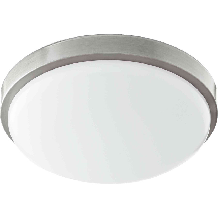 Transitional Led 15W Round Ceiling Mount In Satin Nickel