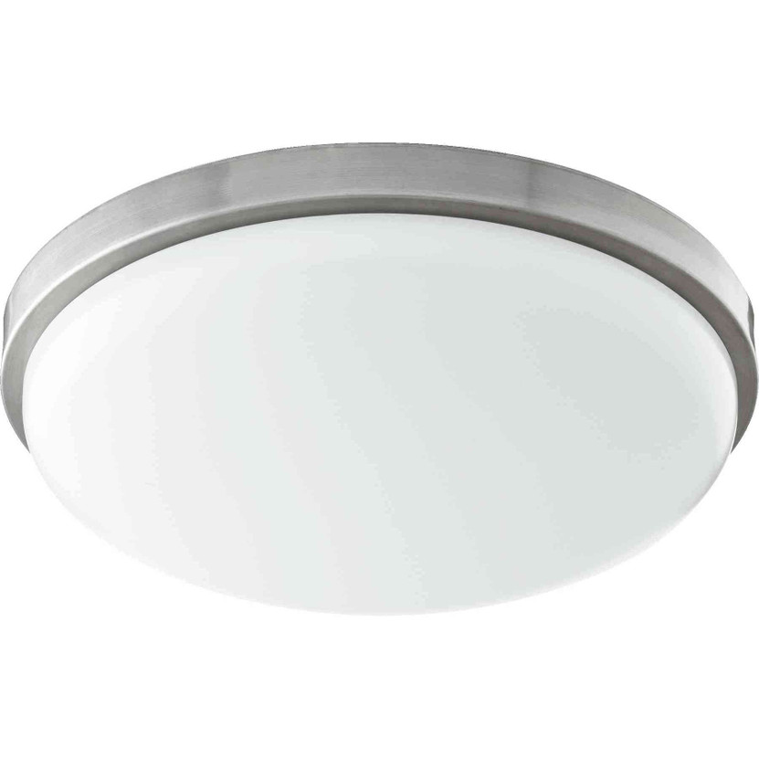 Transitional Led 23W Round Ceiling Mount In Satin Nickel