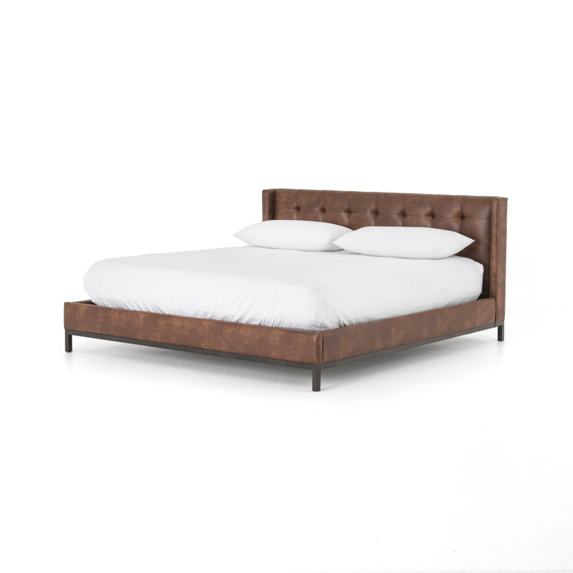 Newhall Bed-Vintage Tobacco-King