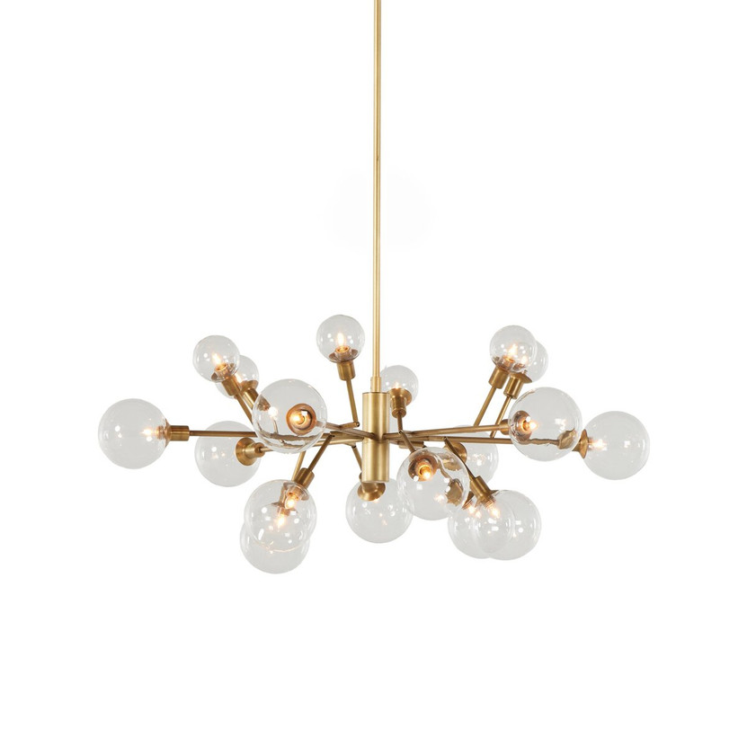 Pellman Chandelier-Matte Brass