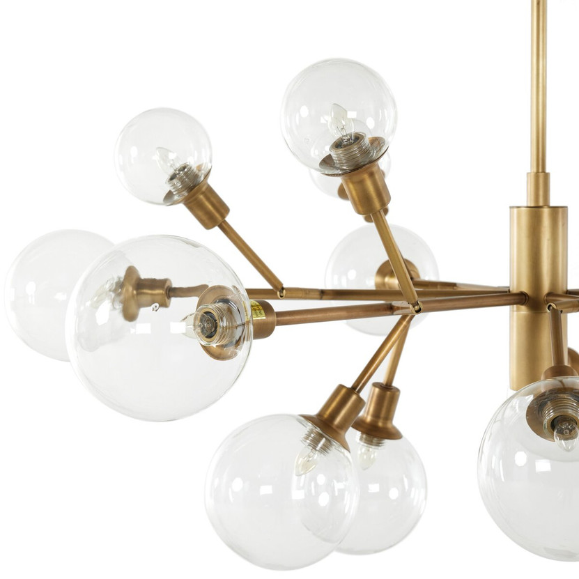 Pellman Chandelier-Matte Brass