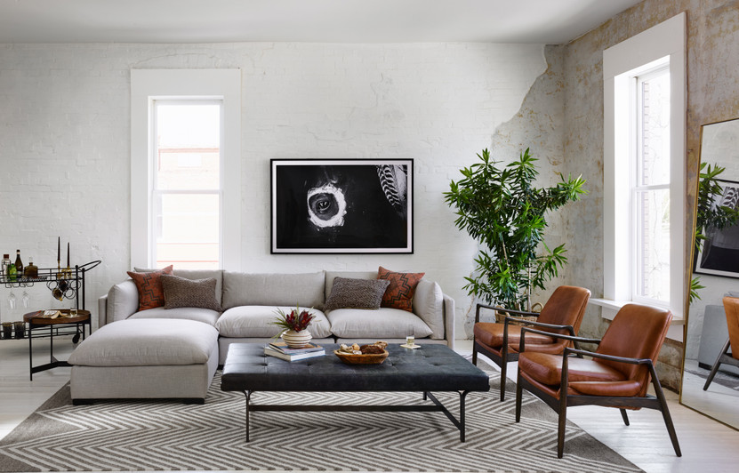 Bellvue Floor Mirror-Polished Brass