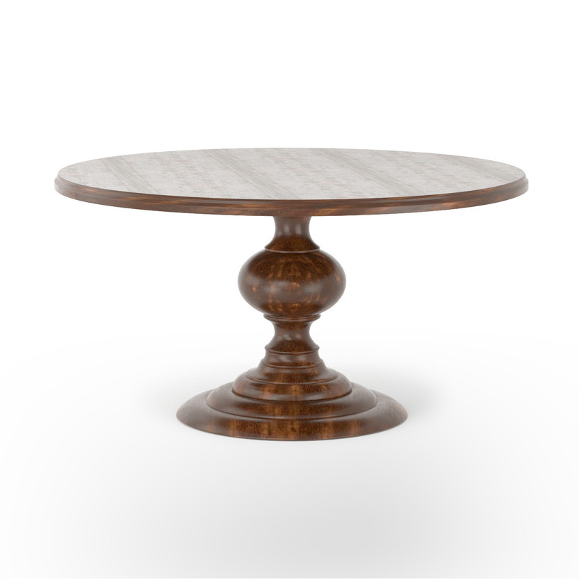 Magnolia Round Dining Table-60"-Dark Oak