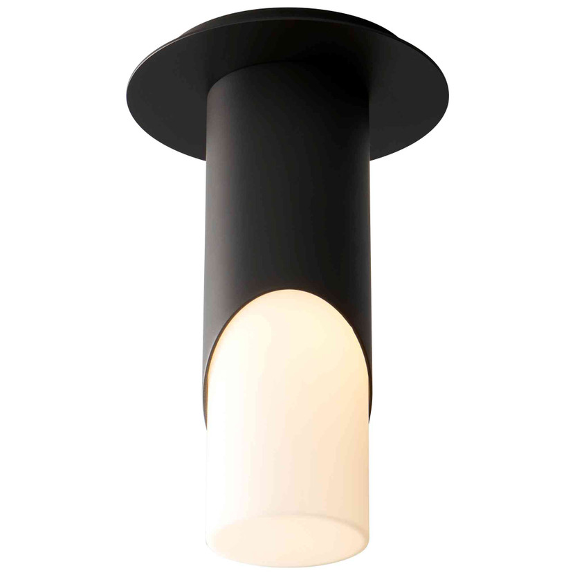 Ellipse Small Glass Ceiling Mount Light