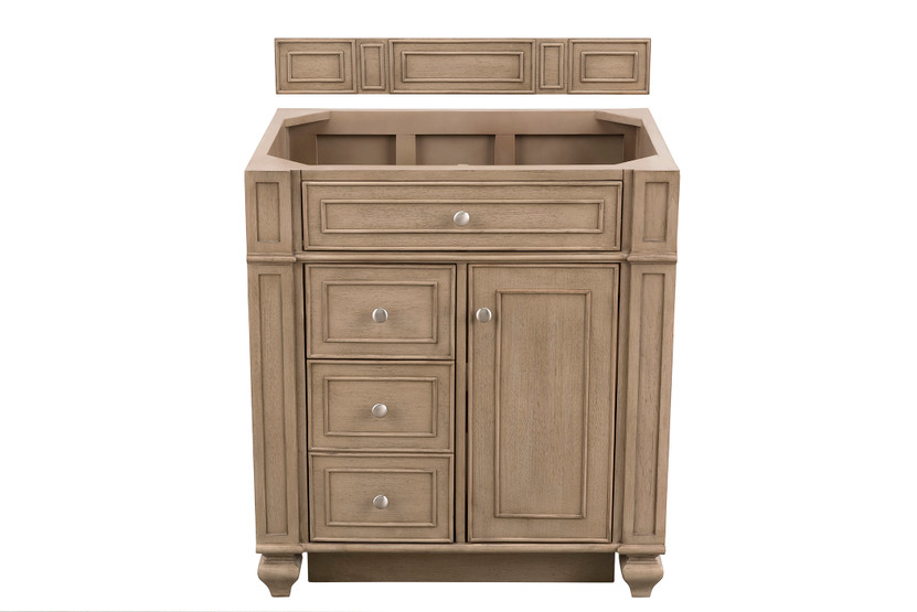Bristol 30" Single Vanity, Whitewashed Walnut