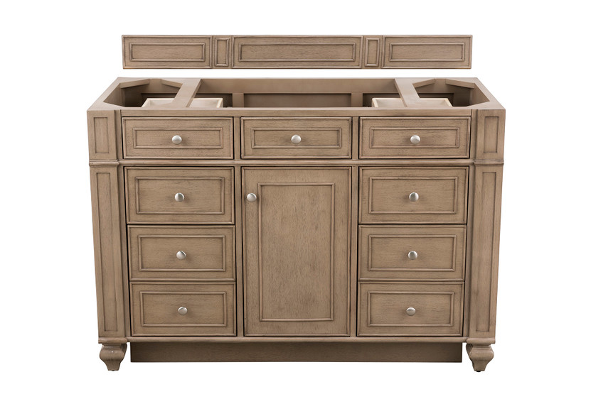 Bristol 48" Single Vanity, Whitewashed Walnut