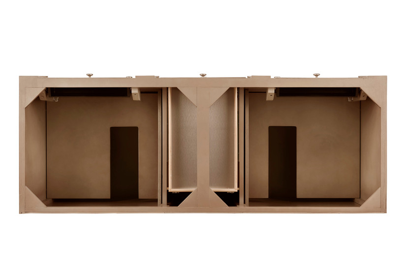 Bristol 60" Double Vanity, Whitewashed Walnut