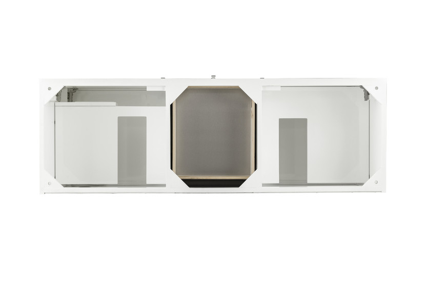Linear 59" Double Vanity, Glossy White