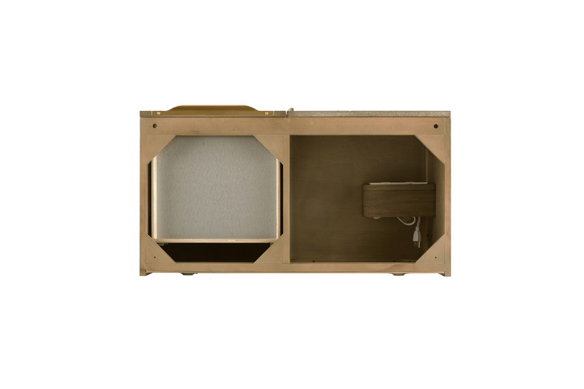 Columbia 36" Single Vanity, Latte Oak, Radiant Gold