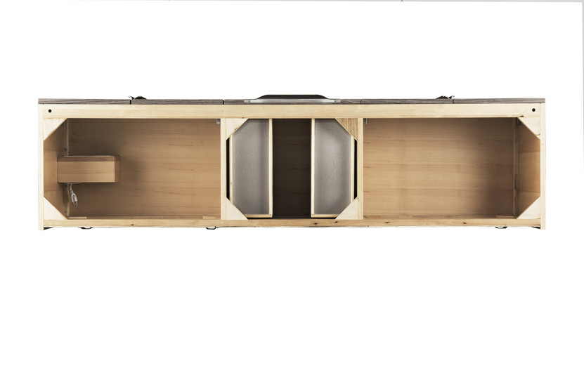 Columbia 72" Single Vanity, Ash Gray