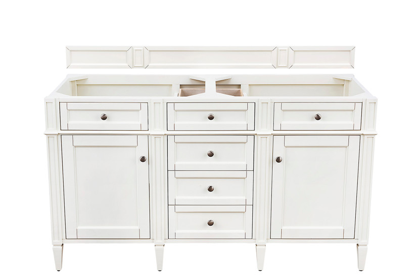 Brittany 60" Double Vanity, Bright White
