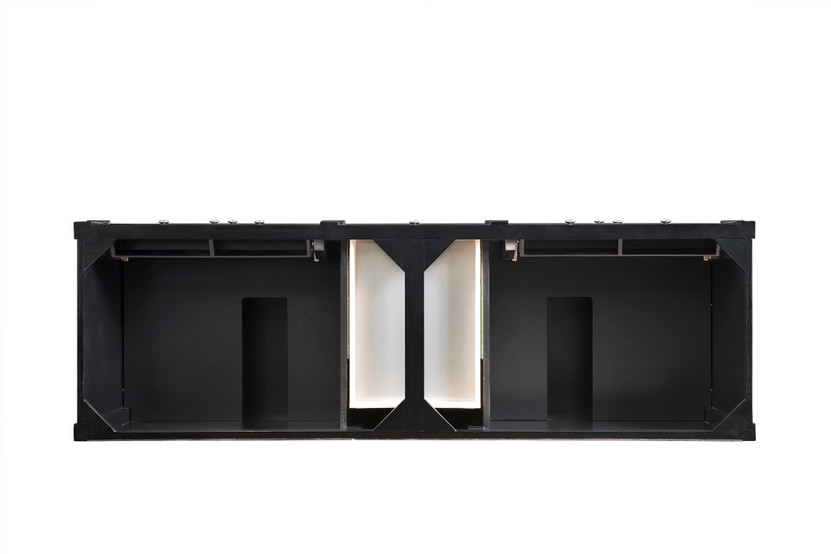 Brittany 72" Double Vanity, Black Onyx