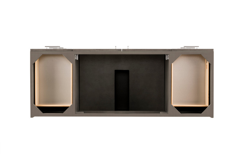 Metropolitan 60" Single Vanity, Silver Oak