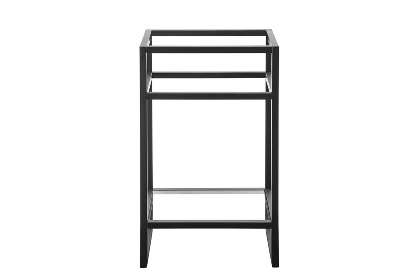 Boston 20" Stainless Steel Sink Console, Matte black