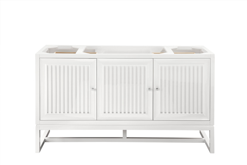 Athens 60" Single Vanity Cabinet , Glossy White