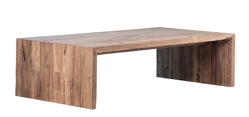 Camila 60" Rectangular Reclaimed Teak Waterfall Coffee Table