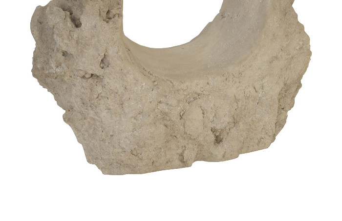 Colossal Cast Stone Sculpture, Double Hole, Roman Stone
