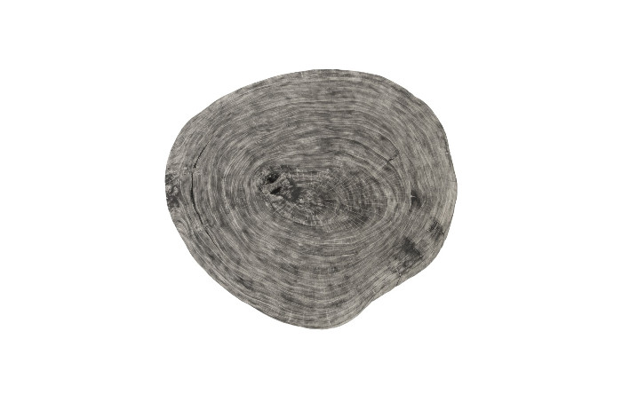 Floating Coffee Table on Acrylic Legs, Gray Stone, Size Varies