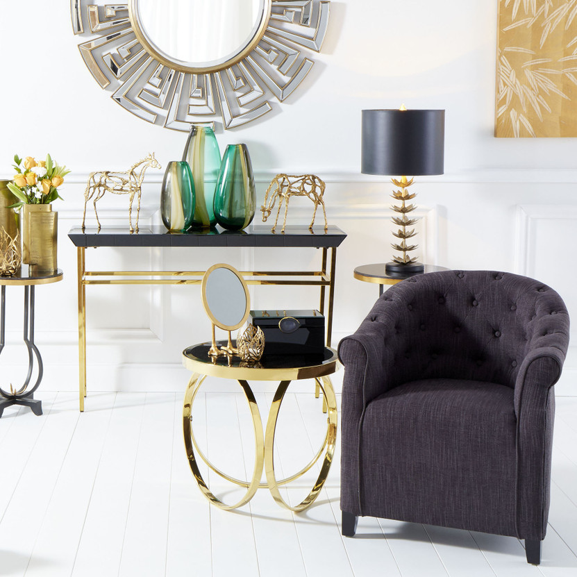 Cleopatra Mirror | Clear and Gold