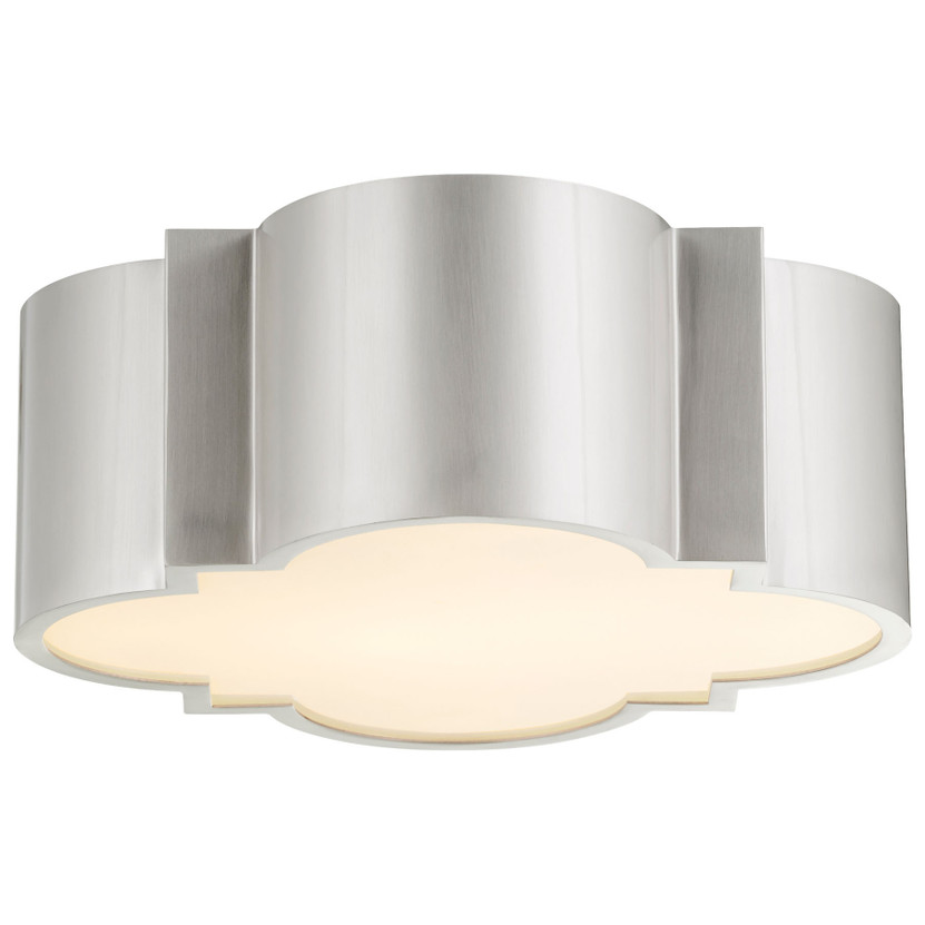 Wyatt Ceiling Mount 2-Light | Satin Nickel - Small