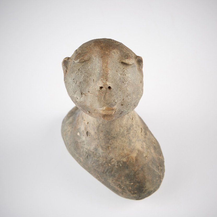 Pensive Java Sculpture | Rustic