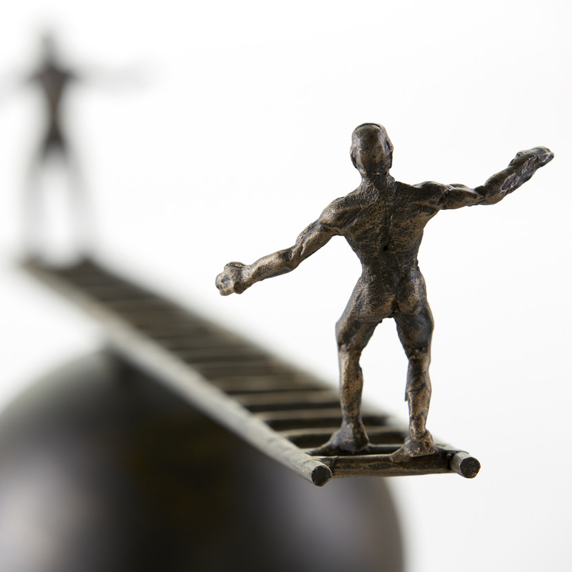 Teeter Sculpture | Bronze