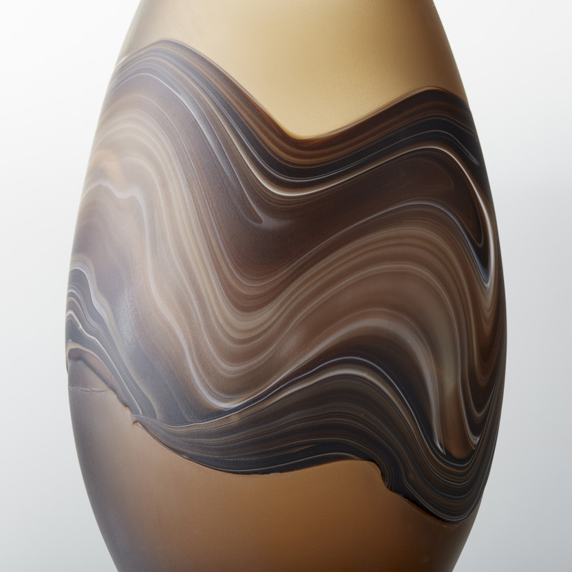 Nina Vase | Amber Swirl - Medium