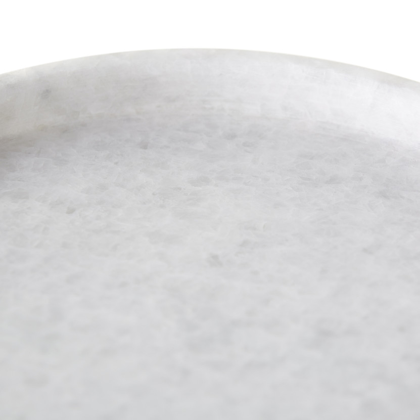 Kodiak Side Table | Gold and White