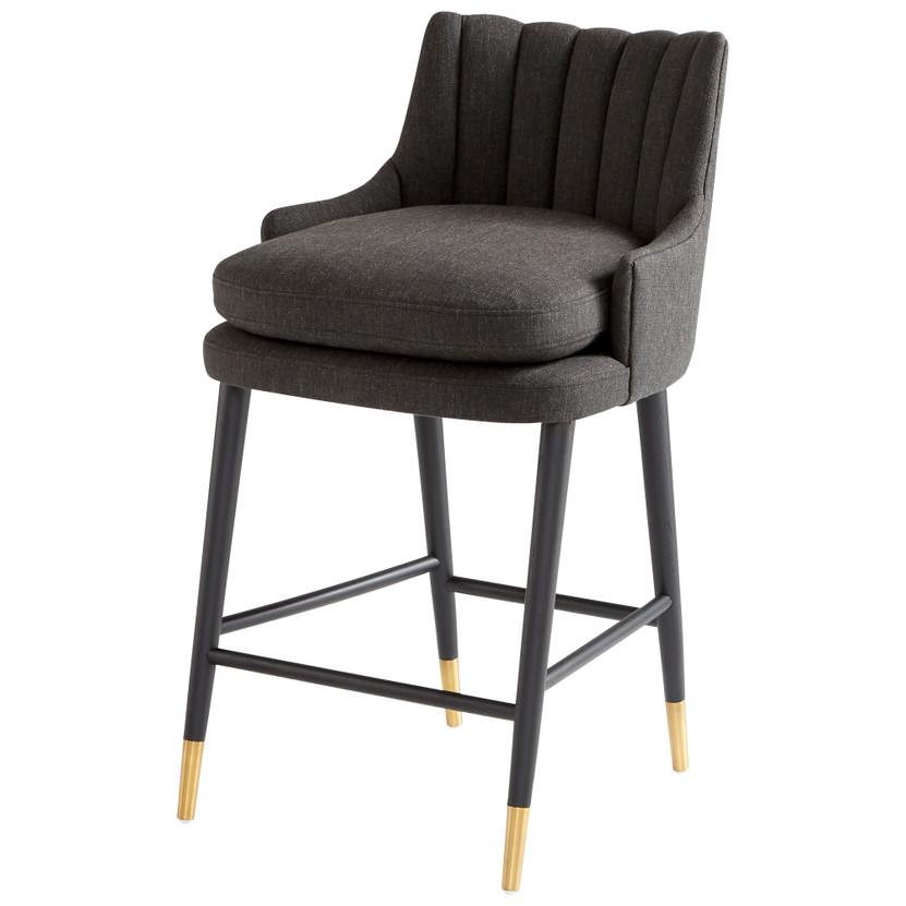 Tesoro Counter Stool | Charcoal Grey - Medium