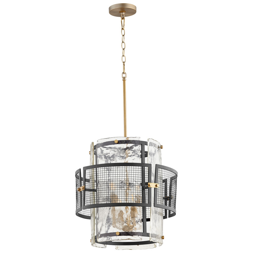 Panorama Chandelier | Noir and Aged Brass - Small