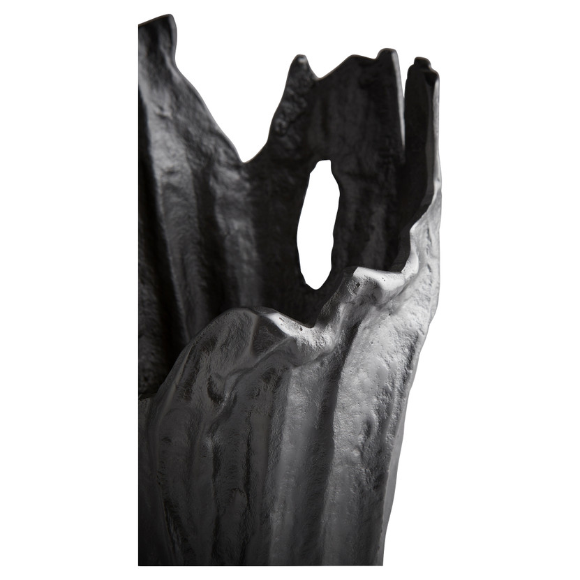 Pyroclastic Monochrome Vase | Black - Small