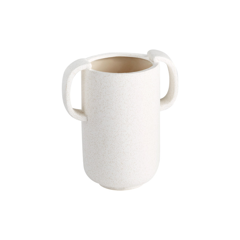 Dusty Miller Vase | White - Small