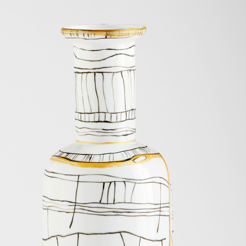 Lindus Vase | Black and White - Large