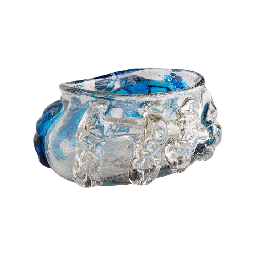 Arethusa Bowl | Clear and Cobalt