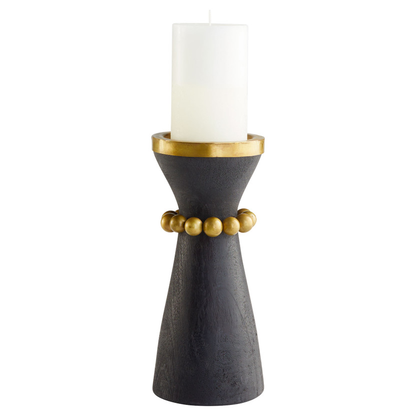 Parvati Candleholder Designed by J. Kent Martin | Black - Small