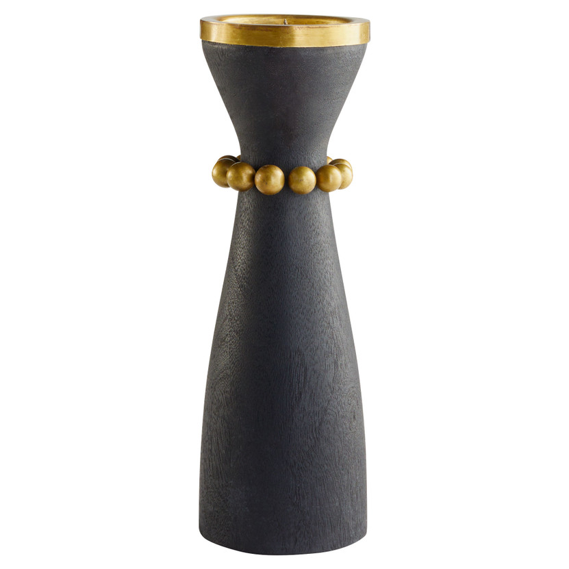 Parvati Candleholder Designed by J. Kent Martin | Black - Large
