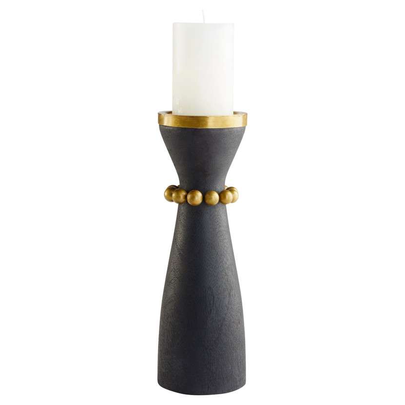 Parvati Candleholder Designed by J. Kent Martin | Black - Large