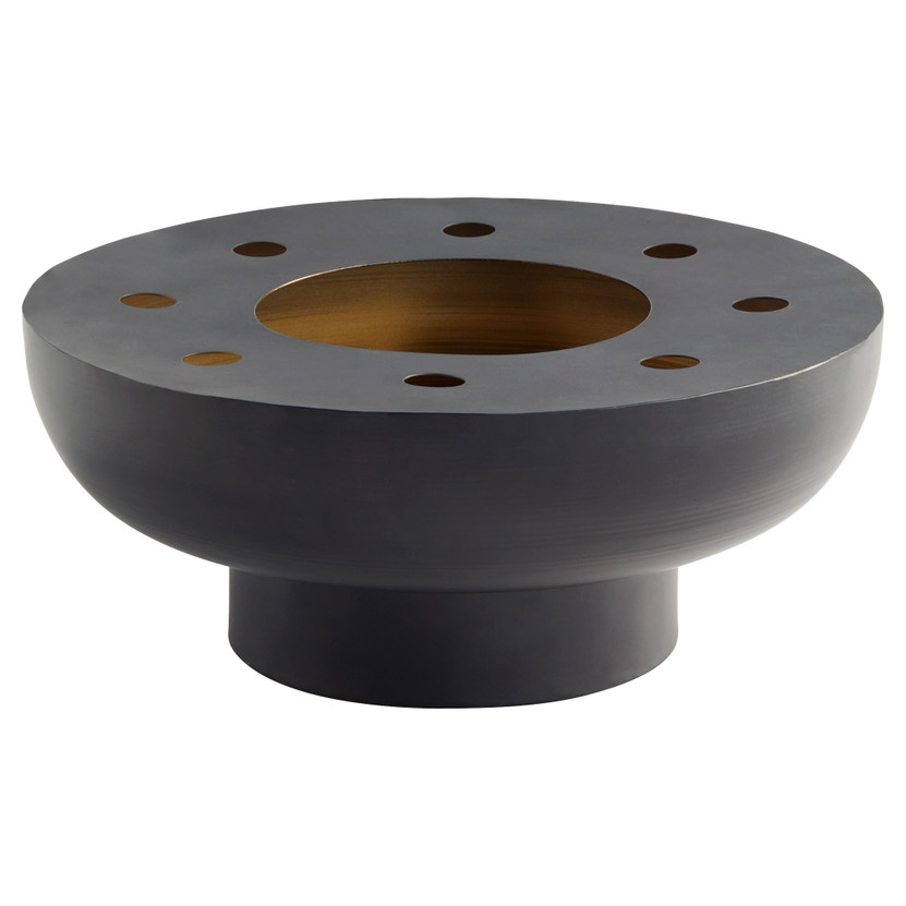 Naktis Bowl Designed by J. Kent Martin | Black and Brass