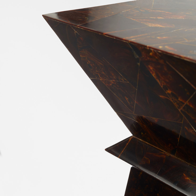 Taurus Accent Table Designed by J. Kent Martin | Brown