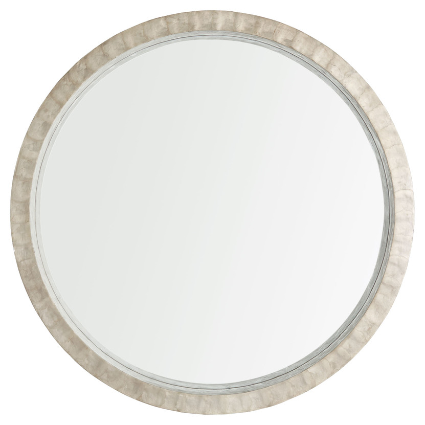 Triton Round Mirror Designed by J. Kent Martin | Taupe - Large