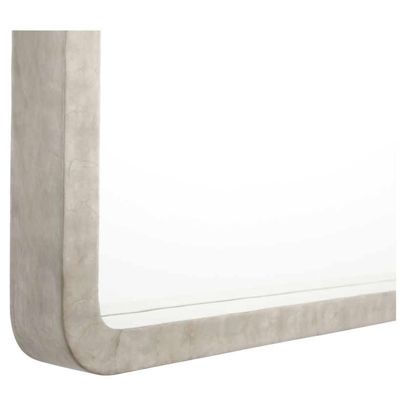 Triton Rectangular Mirror Designed by J. Kent Martin | Taupe - Large