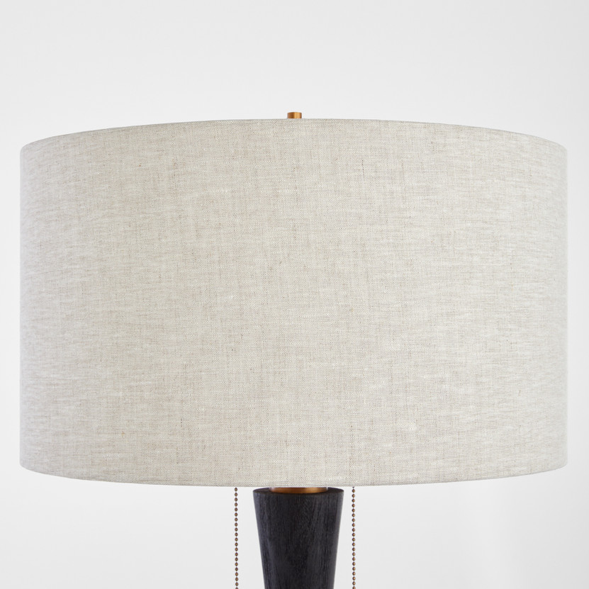 Wright Table Lamp Designed by J. Kent Martin | Black and Brass