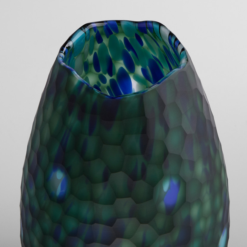 Mykonos Vase | Blue and Green - Medium