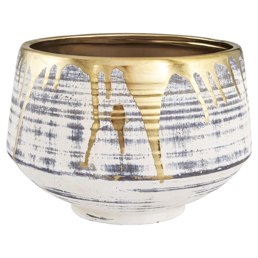 Athenian Bowl | Beige & Black & Gold