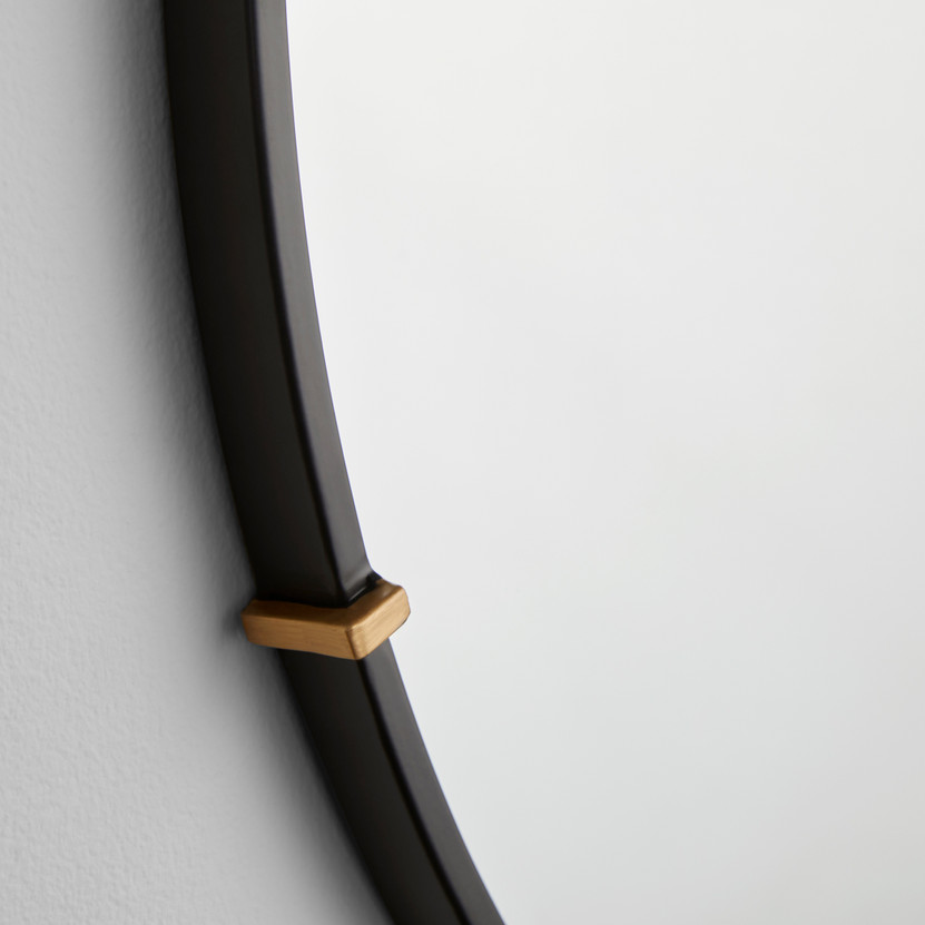 Klipp Round Mirror | Black - Small