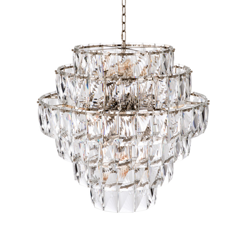 Chandelier Amazone L Nickel Finish